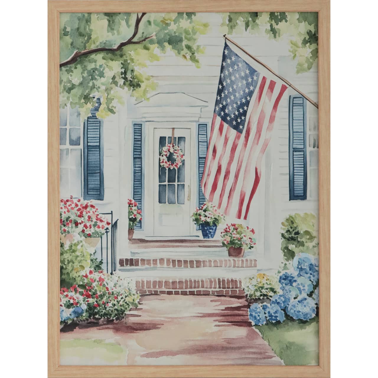 Red, White & Blue 24" Patriotic Home Canvas Wall Décor by Celebrate It™